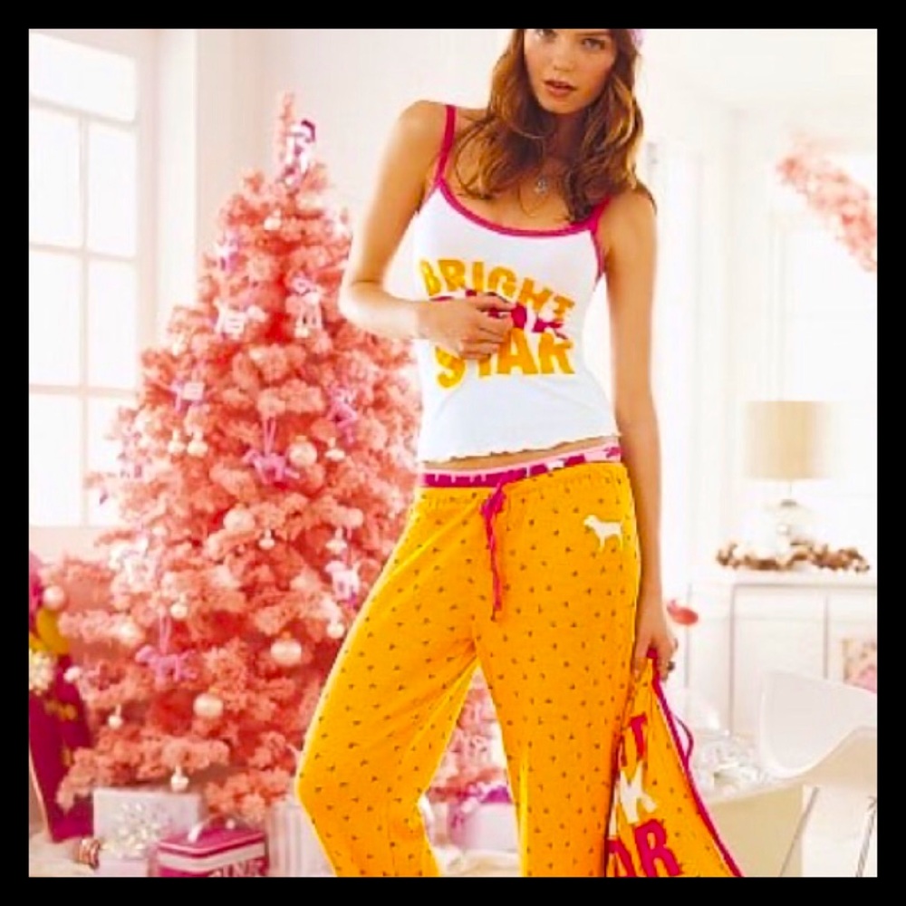 💕ⓅⒾⓃⓀ ⓋⓈ VINTAGE Exclusive Of Trims Sleep Pants💕